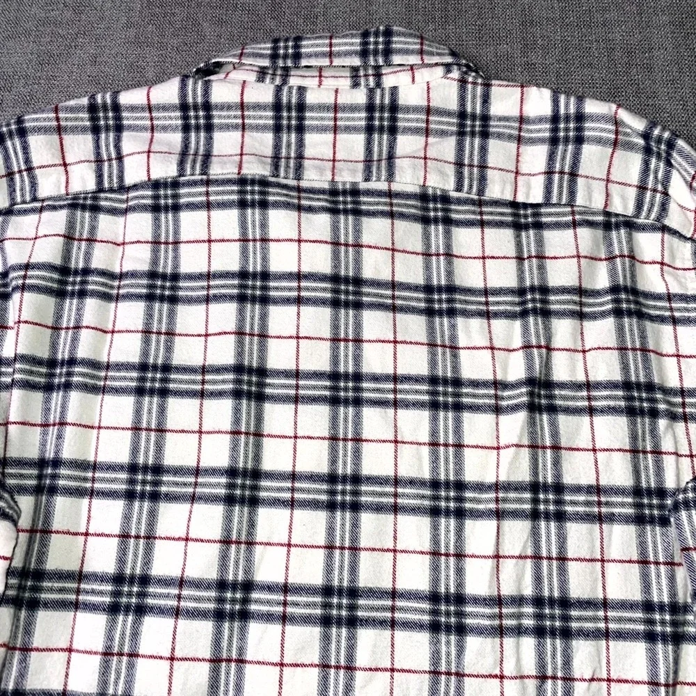 Banana Republic Flannel Shirt Mens XL Multicolor Plaid Standard Fit Button Up